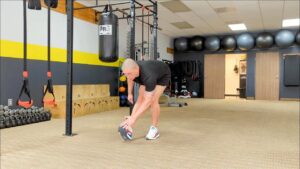 How to do Walking Heel Step Toe Touches. 1 of over 100 exercises in our FREE Exercise Library by USMC Veteran & Personal Trainer Marine Miguel.