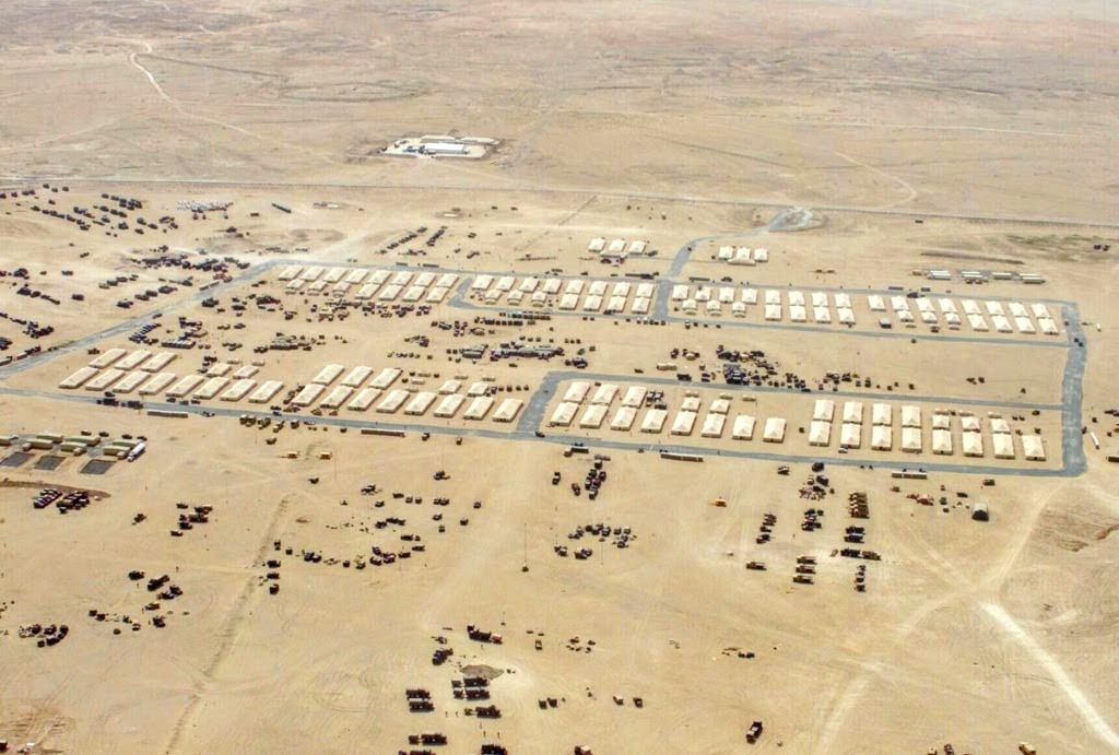 Aerial View of Camp Matilda, Kuwait 