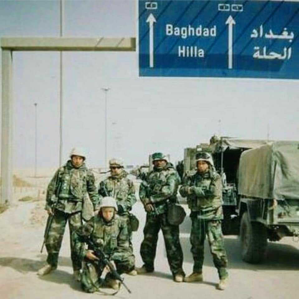 Marine Miguel on the road to Baghdad with 5/11