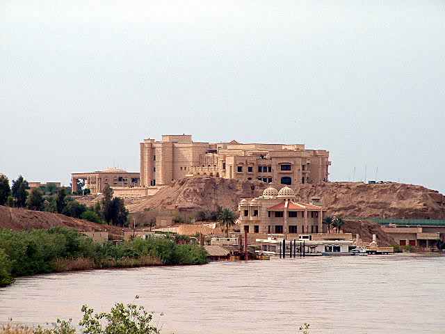 Saddam Hussein's new palace along the banks of the Tigris where Task Force Tripoli's headquarters was established after seizing Tikrit
